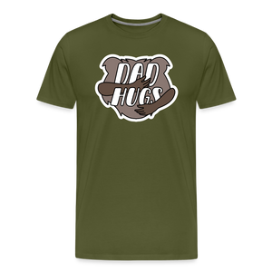 Dad Hugs 3: Men's Premium T-Shirt - olive green