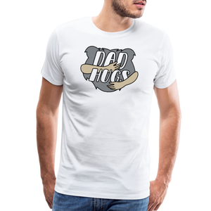 Dad Hugs 1: Men's Premium T-Shirt - white