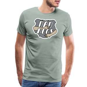 Dad Hugs 1: Men's Premium T-Shirt - steel green