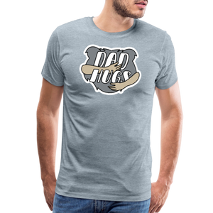 Dad Hugs 1: Men's Premium T-Shirt - heather ice blue