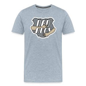 Dad Hugs 1: Men's Premium T-Shirt - heather ice blue