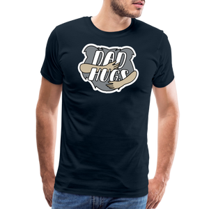Dad Hugs 1: Men's Premium T-Shirt - deep navy