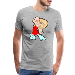 Popeye: Men's Premium T-Shirt - heather gray