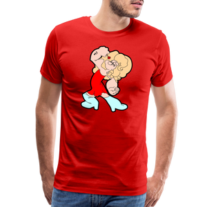 Popeye: Men's Premium T-Shirt - red
