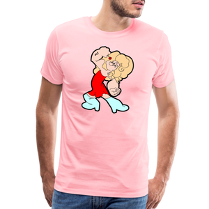 Popeye: Men's Premium T-Shirt - pink