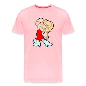 Popeye: Men's Premium T-Shirt - pink