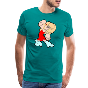 Popeye: Men's Premium T-Shirt - teal