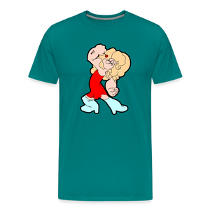 Popeye: Men's Premium T-Shirt - teal