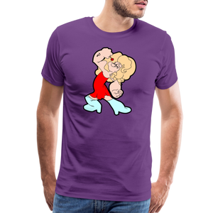 Popeye: Men's Premium T-Shirt - purple
