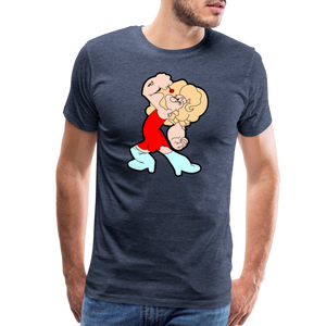 Popeye: Men's Premium T-Shirt - heather blue