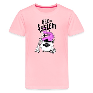 Hex the System: Kids' Premium T-Shirt - pink