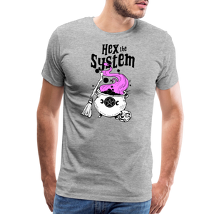 Hex the System: Men's Premium T-Shirt - heather gray