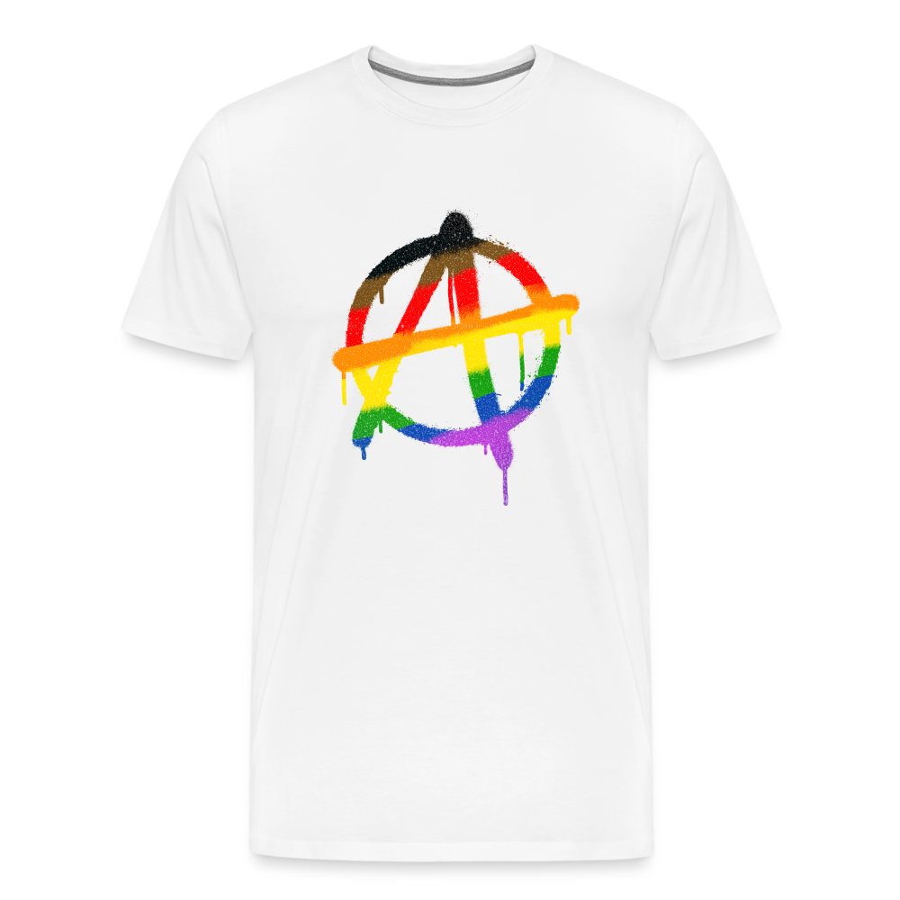 Anarchy Pride: Men's Premium T-Shirt - white