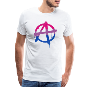 Anarchy Bisexual: Men's Premium T-Shirt - white