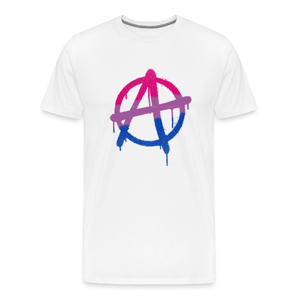 Anarchy Bisexual: Men's Premium T-Shirt - white