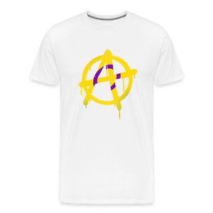 Anarchy Intersex: Men's Premium T-Shirt - white