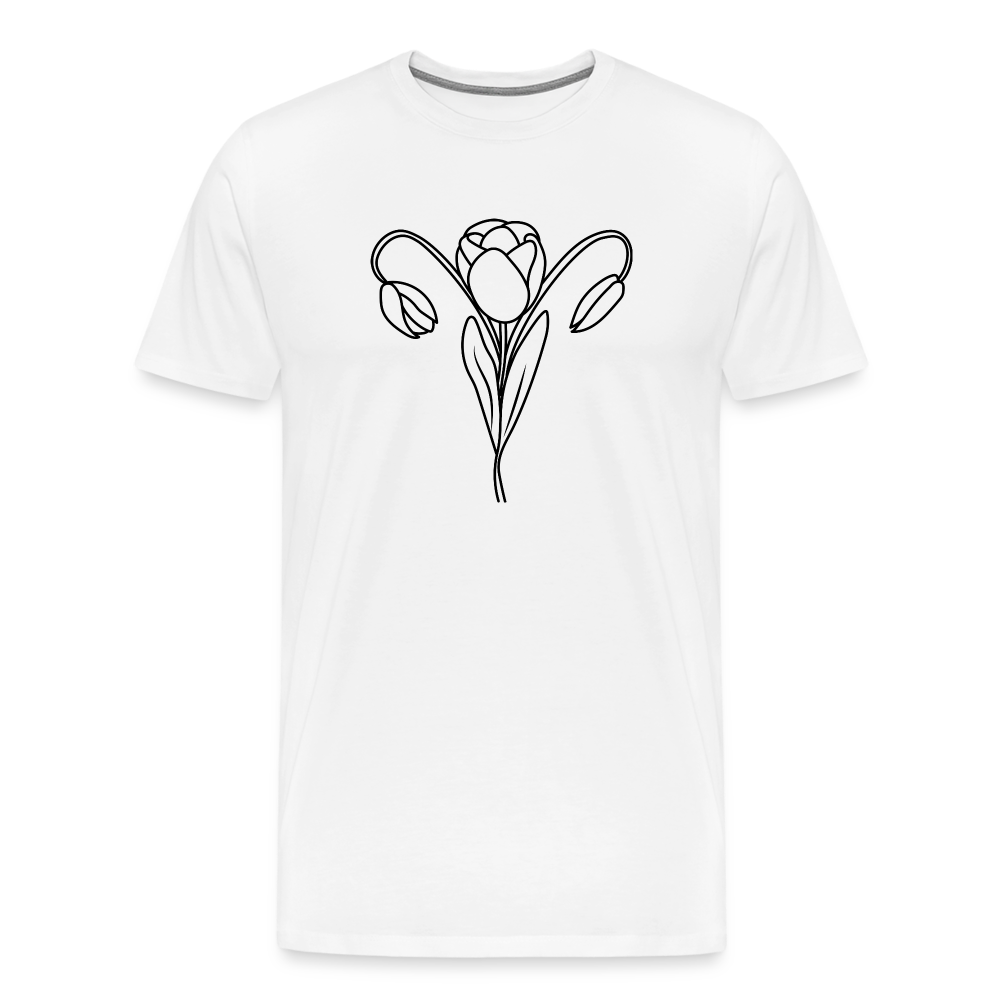 Tulip: Men's Premium T-Shirt - white