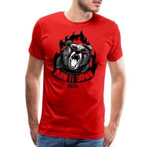 Burn it down 2024: Men's Premium T-Shirt - red