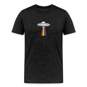 UFO: Pride Men's Premium T-Shirt - charcoal grey