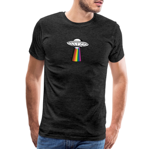 UFO: Pride Men's Premium T-Shirt - charcoal grey