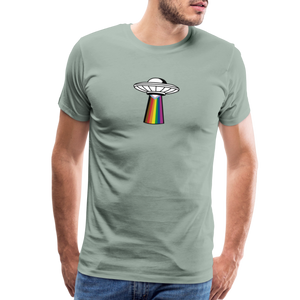 UFO: Pride Men's Premium T-Shirt - steel green