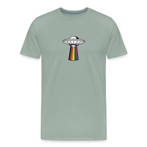 UFO: Pride Men's Premium T-Shirt - steel green