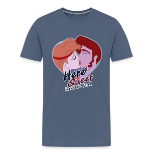 Here & Queer V2: Kids' Premium T-Shirt - heather blue