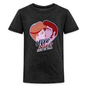 Here & Queer V2: Kids' Premium T-Shirt - charcoal grey